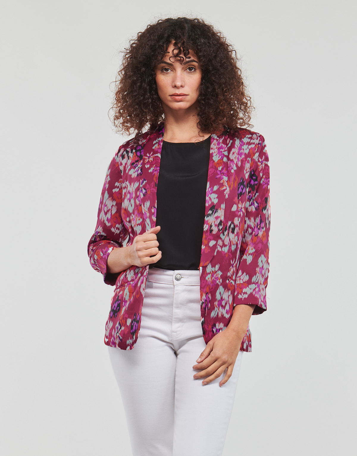 textil Mujer Chaquetas / Americana Betty London NEREIDE Rosa / Multicolor