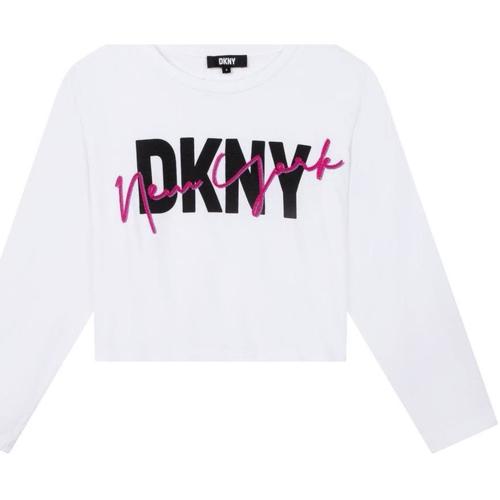DKNY Camiseta de manga corta para mujer de verano
