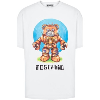 textil Camisetas manga corta Moschino - Camiseta Robot Bear Multicolor