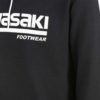 Kawasaki Killa Unisex Hooded Sweatshirt K202153 1001 Black Negro