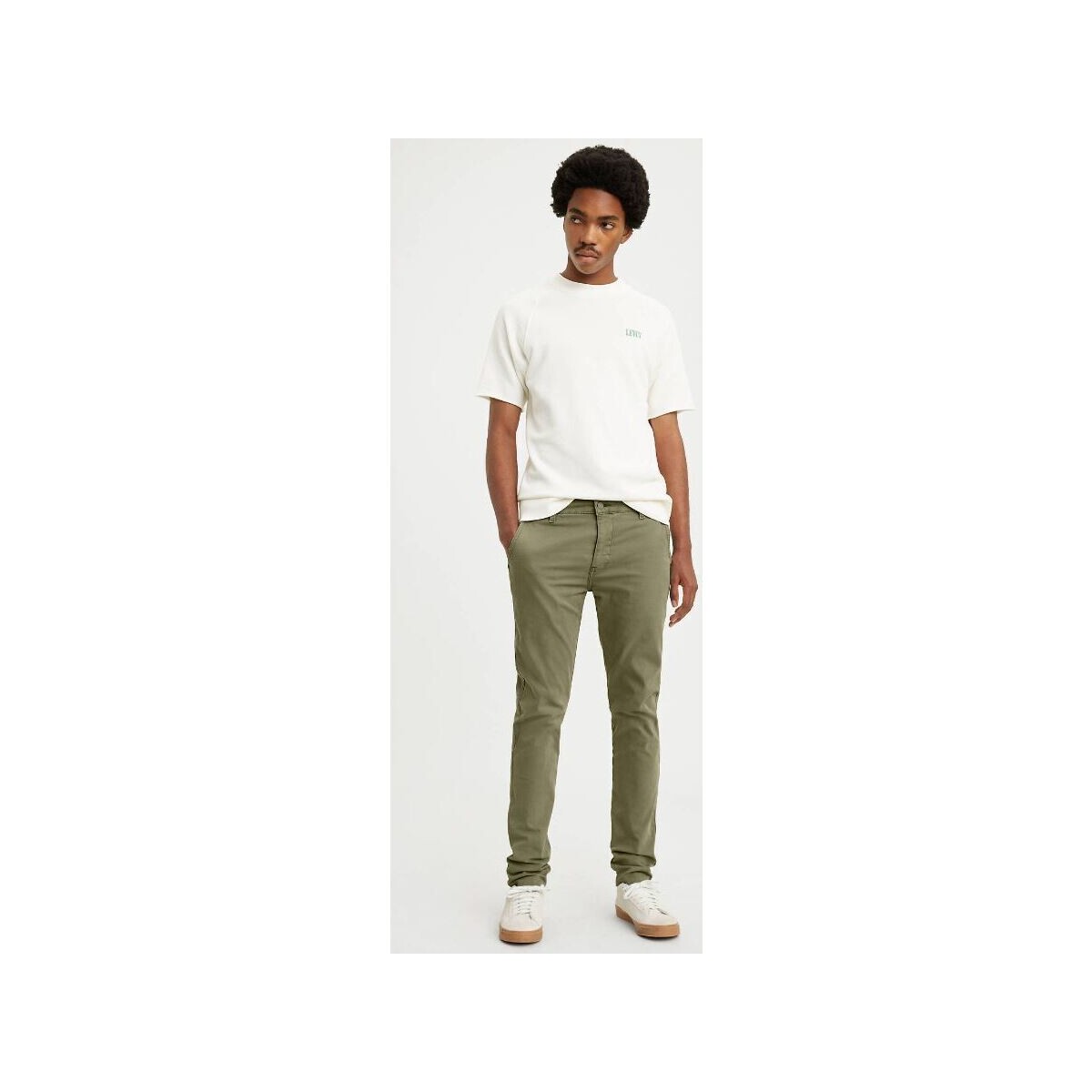 textil Hombre Pantalones con 5 bolsillos Levi's PANTALON LEVI'S® CHINO SLIM II BUNKER  HOMBRE Verde