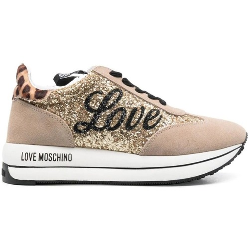 Zapatos Mujer Deportivas Moda Love Moschino JA15384G1FJJ390A Beige