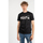 textil Hombre Camisetas manga corta Les Hommes LLT202-717P | Round Neck T-Shirt Negro