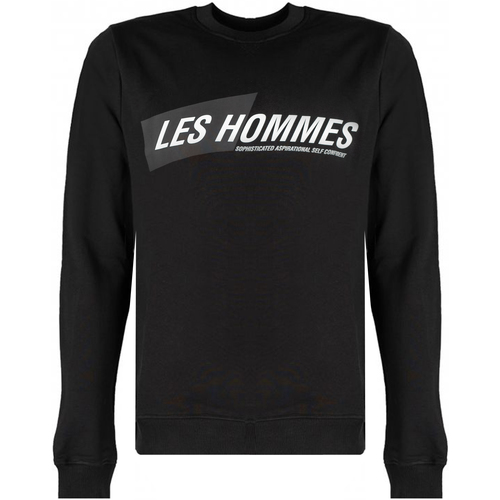 textil Hombre Sudaderas Les Hommes LLH401-758P | Round Neck Sweater Negro