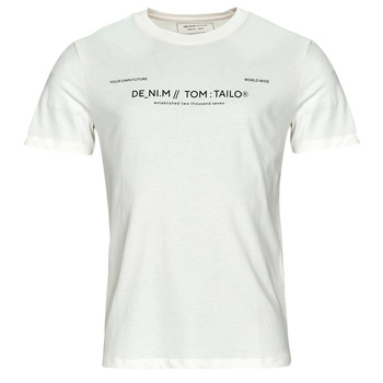 textil Hombre Camisetas manga corta Tom Tailor 1035581 Blanco
