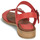 Zapatos Mujer Sandalias Kickers BUCIDI Rojo
