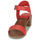 Zapatos Mujer Sandalias Kickers VOLOU Rojo
