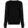 textil Hombre Jerséis Les Hommes LKK112 603A | Classic Fit Jumper with Nylon Detail on Sleeves Negro