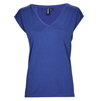 textil Mujer Camisetas sin mangas Pieces PCKAMALA TEE Azul