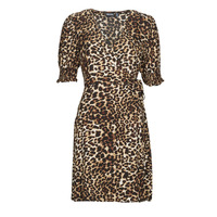 textil Mujer Vestidos largos Pieces PCTALA 2/4 WRAP  DRESS Leopardo