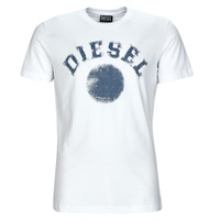 textil Hombre Camisetas manga corta Diesel T-DIEGOR-K56 Blanco / Azul
