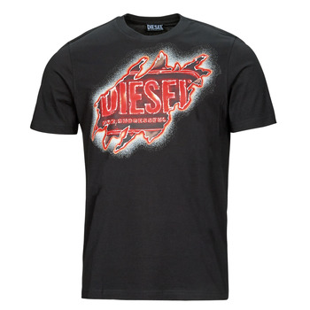 textil Hombre Camisetas manga corta Diesel T-JUST-E43 Negro / Rojo