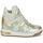 Zapatos Mujer Zapatillas altas Guess LISA Blanco / Oro