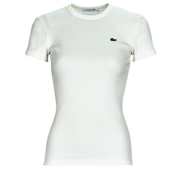 textil Mujer Camisetas manga corta Lacoste TF5538-70V Blanco