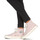 Zapatos Mujer Zapatillas altas Victoria TRIBU BRILLO BANDANA LON Rosa / Blanco