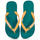 Zapatos Chanclas Havaianas BRASIL LOGO Verde / Amarillo