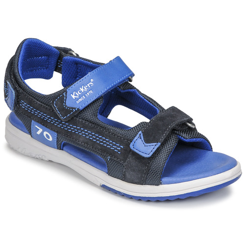 Zapatos Niños Sandalias Kickers PLANE Azul