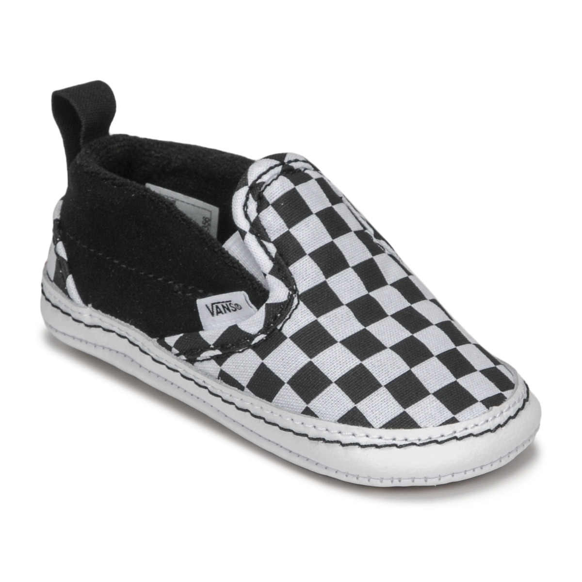 Zapatos Niños Slip on Vans IN SLIP-ON V CRIB Negro / Blanco