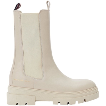 Zapatos Mujer Botas Tommy Hilfiger MONOCHROMATIC CHELSEA BOOT Beige
