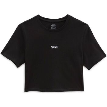 textil Mujer Tops y Camisetas Vans VN0A54QUBLK1 WM FLYING V CROP-BLACK Negro