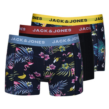 Ropa interior Hombre Boxer Jack & Jones JACFLOWER BIRD TRUNKS X3 Multicolor