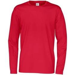 textil Hombre Camisetas manga larga Cottover UB443 Rojo