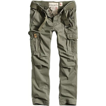 textil Hombre Pantalones Surplus Pantalon militar Premium Vintage army Pants SLIMMY Verde