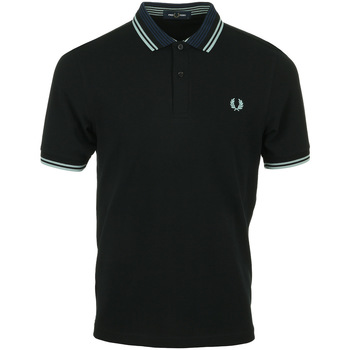 textil Hombre Tops y Camisetas Fred Perry Striped Collar Shirt Negro