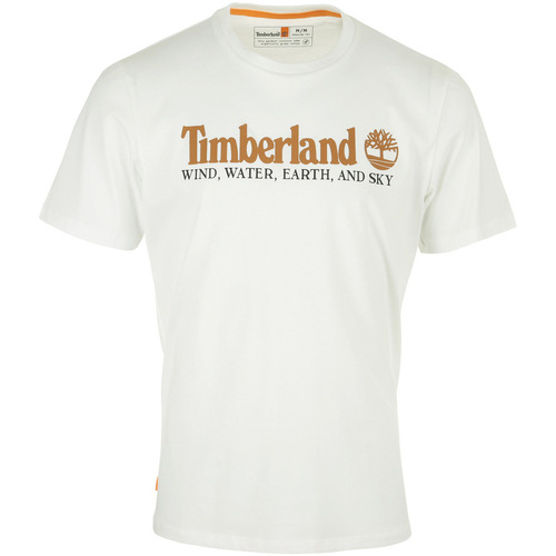 textil Hombre Camisetas manga corta Timberland Front Tee Blanco