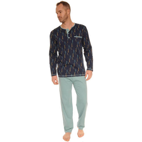 textil Hombre Pijama Christian Cane BONIFACE Azul