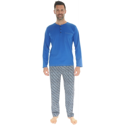 textil Hombre Pijama Christian Cane ILARIO Azul