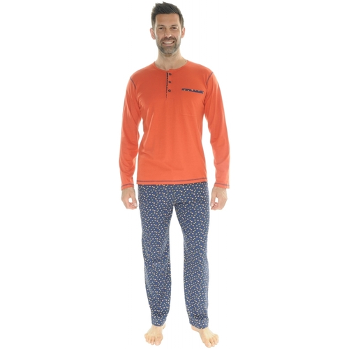 textil Hombre Pijama Christian Cane ICARE Naranja
