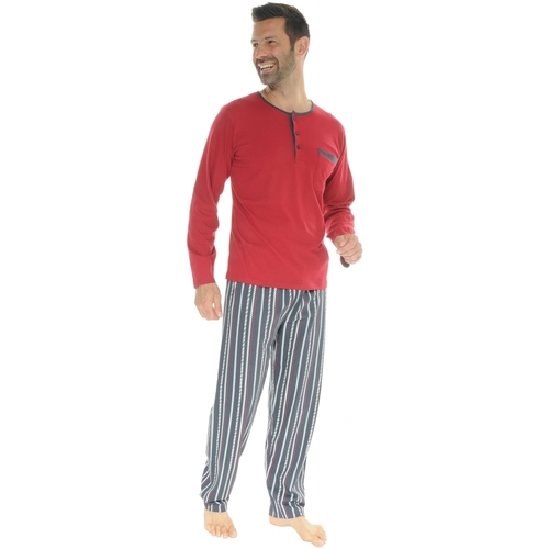 textil Hombre Pijama Christian Cane ISTRES Rojo