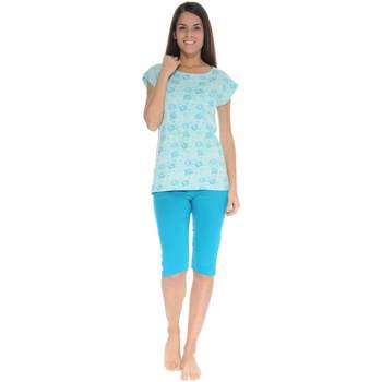 textil Mujer Pijama Christian Cane MADELINE Azul