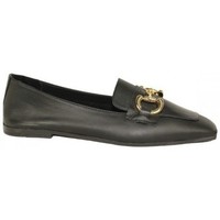 Zapatos Mujer Mocasín Top3 mocasin con punta cuadrada y estribo metal con piso topflex Negro