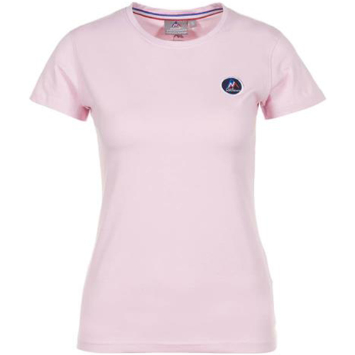 textil Mujer Camisetas manga corta Peak Mountain T-shirt manches courtes femme ACODA Rosa