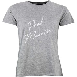 textil Mujer Camisetas manga corta Peak Mountain T-shirt manches courtes femme ATRESOR Gris