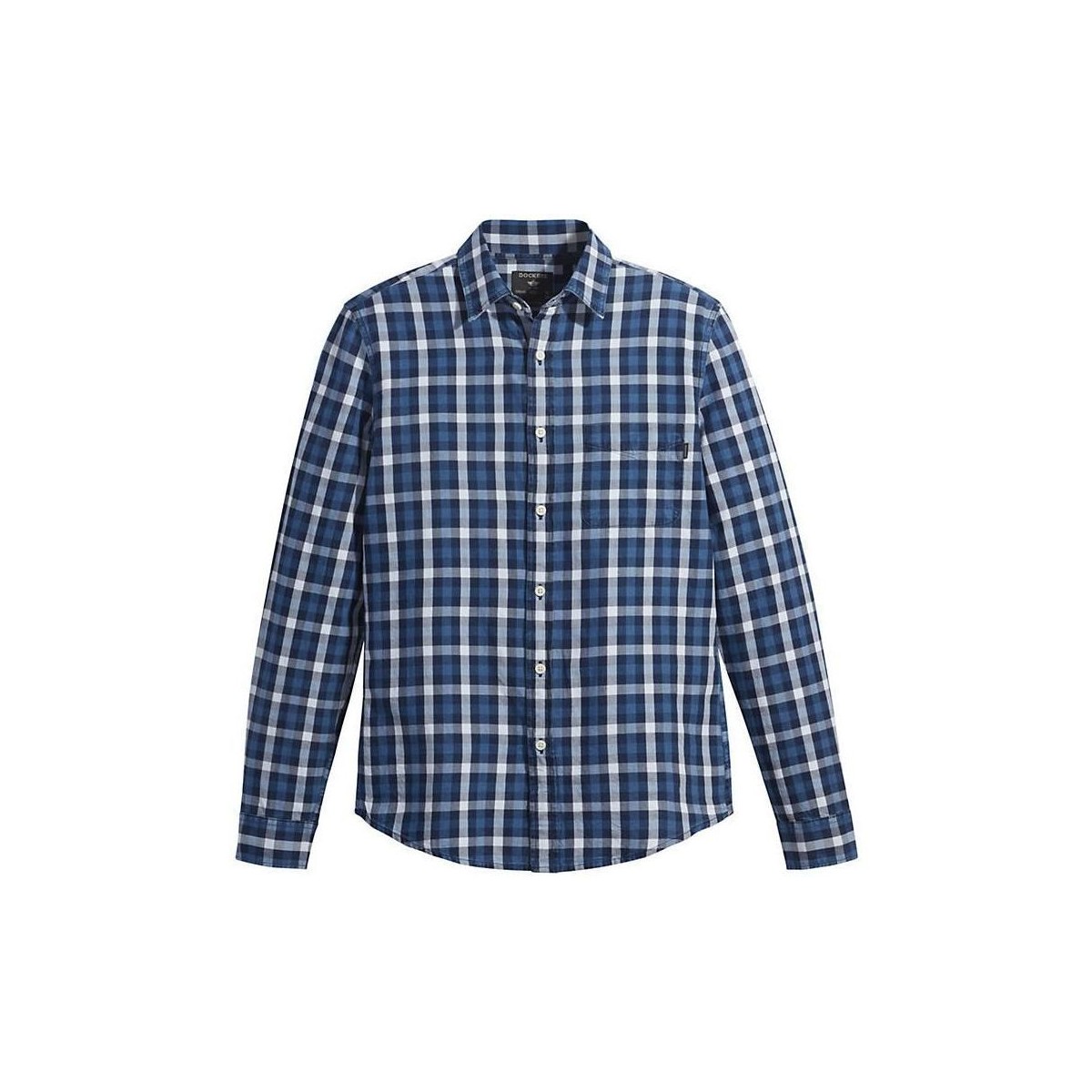 textil Hombre Camisas manga larga Dockers A1114 0035-WOVEN SAN LEANDRO Azul