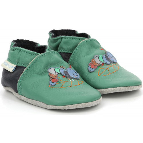 Zapatos Niño Pantuflas para bebé Robeez Krunchy Verde
