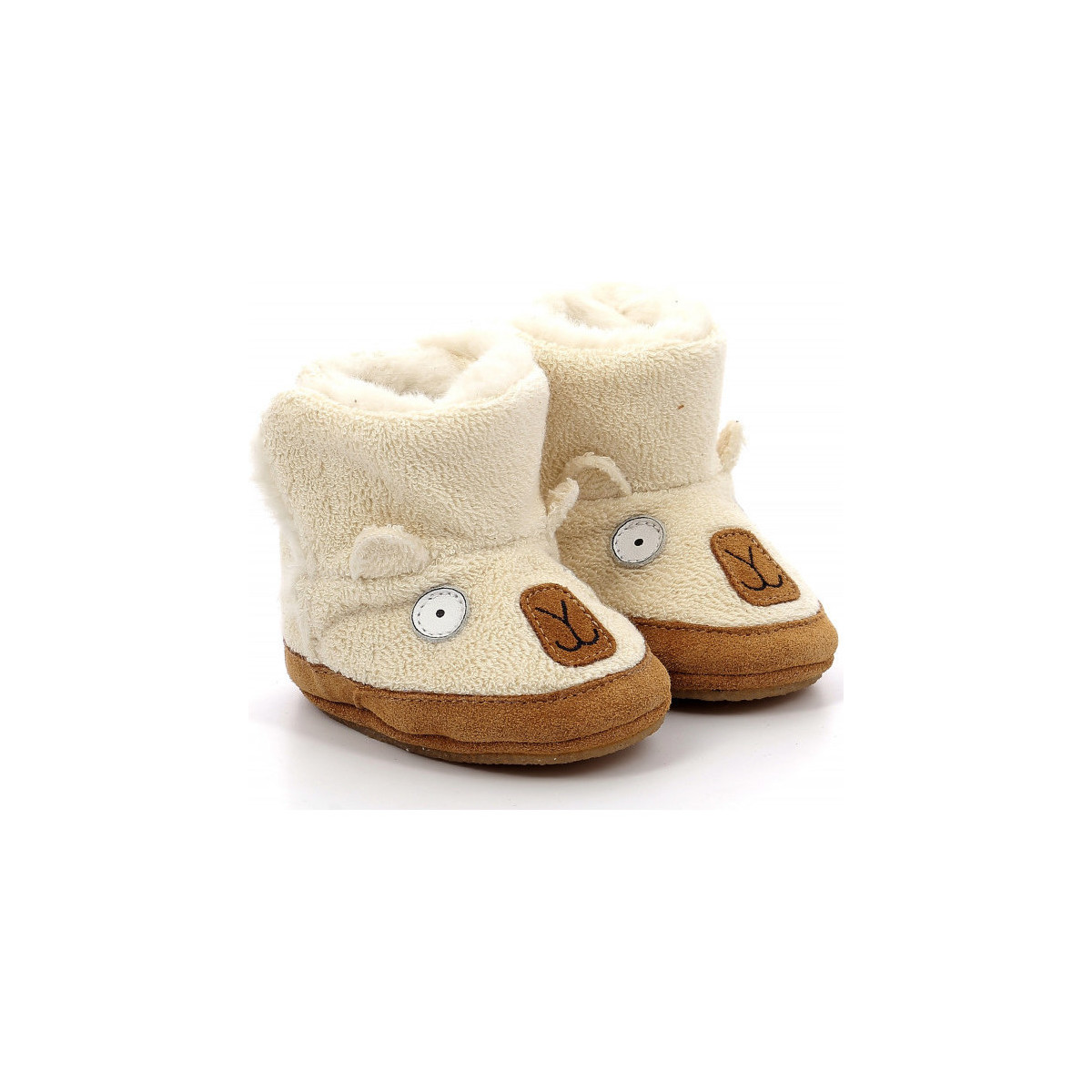 Zapatos Niños Pantuflas para bebé Robeez Rob Furr Crp Beige