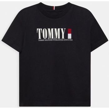 textil Niños Tops y Camisetas Tommy Hilfiger KB0KB07788 GRAPHIC TEE-DW5 DESERT SKY Azul