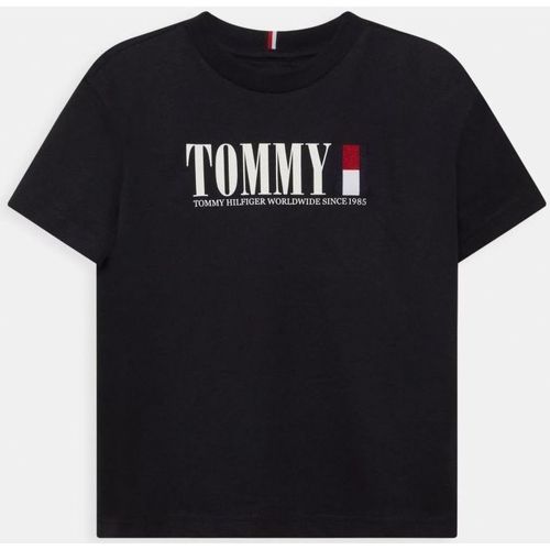 textil Niños Tops y Camisetas Tommy Hilfiger KB0KB07788 GRAPHIC TEE-DW5 DESERT SKY Azul