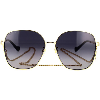 Relojes & Joyas Mujer Gafas de sol Gucci Occhiali da Sole  GG1089SA 001 con Catena Oro