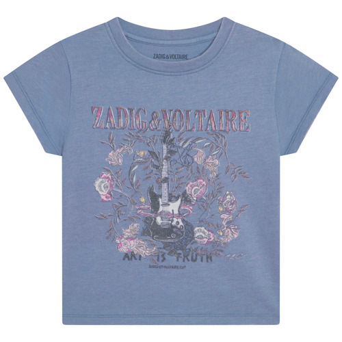 textil Niña Camisetas manga corta Zadig & Voltaire X15383-844-C Azul