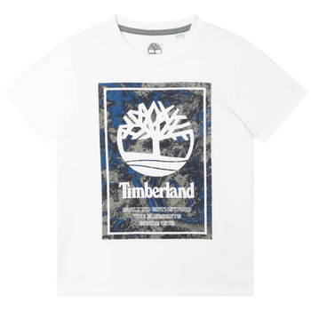 textil Niño Camisetas manga corta Timberland T25T79-10P Blanco