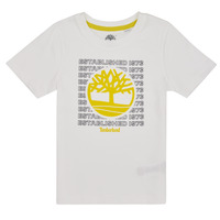 textil Niño Camisetas manga corta Timberland T25T97 Blanco