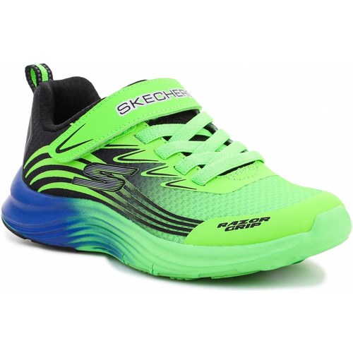 Zapatos Niño Sandalias Skechers Razor Grip Lime/Black 405107L-LMBK Multicolor