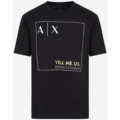 textil Hombre Camisetas manga corta EAX CAMISETA  HOMBRE Negro