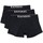 Ropa interior Hombre Boxer Kaporal Pack x3 front logo Negro