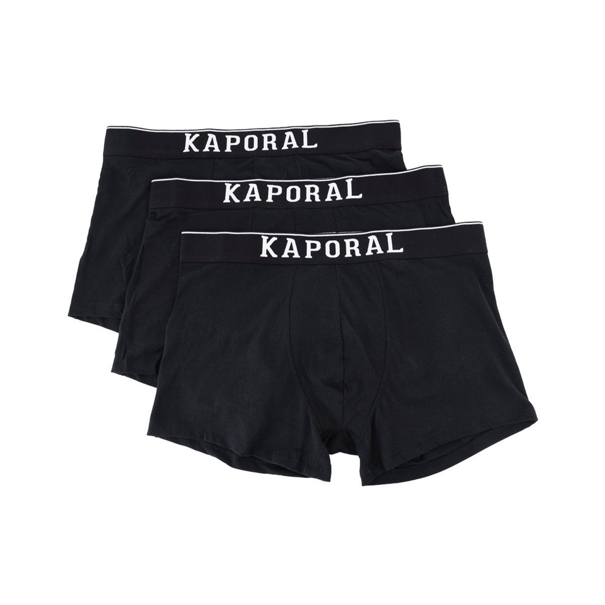 Ropa interior Hombre Boxer Kaporal Pack x3 front logo Negro